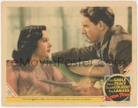 3z0598 BOOM TOWN LC 1940 sexy Hedy Lamarr tells Spencer Tracy he doesn't look like a ladies' man!