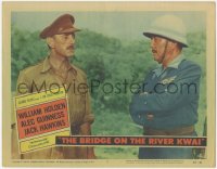 3z0608 BRIDGE ON THE RIVER KWAI LC #2 1958 c/u Alec Guinness & Sessue Hayakawa, David Lean classic!