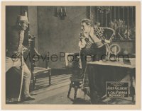 3z0619 CALIFORNIA ROMANCE LC 1922 early John Gilbert, wearing gaucho suit taunting a soldier, rare!