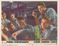 3z0670 COOL HAND LUKE LC #2 1967 classic scene of Paul Newman playing poker & getting his nickname!