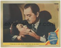 3z0678 CROSSROADS LC 1942 sexy Hedy Lamarr asks William Powell to not leave her anymore!
