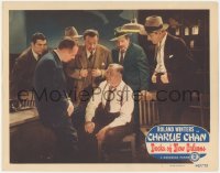 3z0721 DOCKS OF NEW ORLEANS LC #7 1948 Roland Winters as Charlie Chan w/detectives surrounding man!