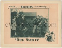 3z0723 DOG SCENTS LC 1926 great image of canine star Fearless the Dog scaring three men away!