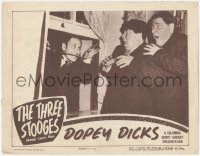3z0725 DOPEY DICKS LC 1950 Three Stooges Moe & Shemp Howard are scared by guy with knife, very rare!
