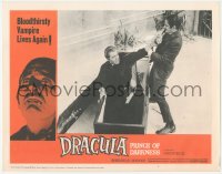 3z0731 DRACULA PRINCE OF DARKNESS LC #4 1966 man pulls vampire Christopher Lee out of his coffin!