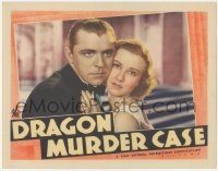 3z0733 DRAGON MURDER CASE LC 1934 close up of Lyle Talbot & Margaret Lindsay in Philo Vance mystery!