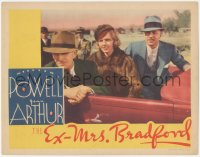 3z0748 EX-MRS. BRADFORD LC 1936 William Powell, Jean Arthur & James Gleason in convertible car!