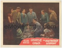 3z0754 FEATHERED SERPENT LC 1948 Winters as Charlie Chan & others watch doctor examine old man!
