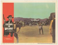 3z0762 FISTFUL OF DOLLARS LC #6 1967 cool image of Clint Eastwood as Man with No Name in gunfight!