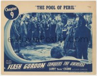 3z0767 FLASH GORDON CONQUERS THE UNIVERSE chapter 9 LC 1940 Buster Crabbe in The Pool of Peril!