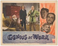 3z0789 GENIUS AT WORK LC 1946 Bela Lugosi between Lionel Atwill & gagged man, radio sleuths!