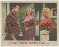 3z0850 HIGH SCHOOL CONFIDENTIAL LC #3 1958 c/u of Mamie Van Doren, Russ Tamblyn & Jan Sterling!