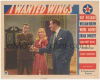 3z0873 I WANTED WINGS LC 1941 Ray Milland laughs at William Holden & sexy Veronica Lake!