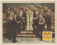 3z0875 ICELAND LC 1942 beautiful Joan Merrill surrounded by Sammy Kaye & His Orchestra!