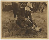 3z0879 IN MIZZOURA LC 1919 Robert Warwick tells man on ground he should shoot him like a dog, rare!