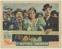 3z0898 IT HAPPENED TOMORROW LC 1944 Dick Powell, Linda Darnell, Jack Oakie, directed by Rene Clair