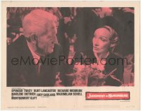 3z0907 JUDGMENT AT NUREMBERG LC #3 1961 close up of Spencer Tracy & Marlene Dietrich, Stanley Kramer
