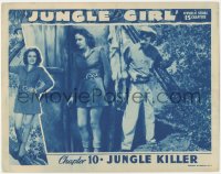 3z0909 JUNGLE GIRL chapter 10 LC 1941 Frances Gifford, Edgar Rice Burroughs, serial, Jungle Killer!