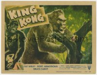 3z0918 KING KONG LC #7 R1956 special effects image of the giant ape by Fay Wray in tree!