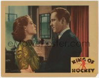 3z0920 KING OF HOCKEY LC 1936 romantic close up of Dick Purcell & sexy Anne Nagel, ultra rare!