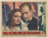 3z0965 LONE WOLF RETURNS LC 1935 romantic close up of Melvyn Douglas & Gail Patrick, very rare!