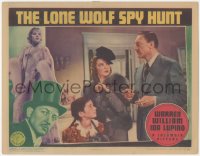 3z0966 LONE WOLF SPY HUNT LC 1939 suave Warren William & Ida Lupino in handcuffs!