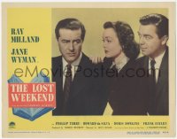 3z0969 LOST WEEKEND LC #6 1945 c/u of Jane Wyman & Phillip Terry comforting alcoholic Ray Milland!