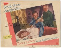 3z0975 LOVE LETTERS LC #3 1945 Joseph Cotten tends to ill Jennifer Jones in bed, Ayn Rand!