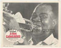 3z0986 MAN CALLED ADAM LC #5 1966 great images of Louis Armstrong playing trumpet!
