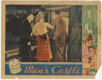 3z0993 MAN'S CASTLE LC 1933 Spencer Tracy & Marjorie Rambeau visit Arthur Hohl's shack, Borzage