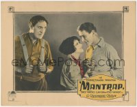 3z0994 MANTRAP LC 1926 Ernest Torrence stares at young lovers Clara Bow & Percy Marmont, rare!