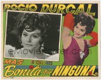 3z1000 MAS BONITA QUE NINGUNA Spanish/US LC 1967 close up of sexy Rocio Durcal in inset AND border!