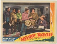 3z1005 MELODY RANCH LC 1940s Jimmy Durante smiles at Gene Autry & pretty Barbara Jo Allen!