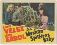 3z1007 MEXICAN SPITFIRE'S BABY LC 1941 Buddy Rogers uses chair to protect himself from Lupe Velez!
