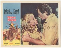 3z1015 MISTER MOSES LC #2 1965 best close up of Robert Mitchum & Carroll Baker in Africa!