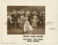 3z1020 MOON OVER MIAMI color-glos photolobby 1941 sexy Betty Grable performing by Latino band, rare!