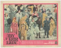 3z1036 MY FAIR LADY LC #5 1964 Audrey Hepburn & Rex Harrison excited at the horse races!