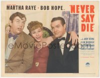 3z1044 NEVER SAY DIE LC 1939 great close up of Bob Hope, wacky Martha Raye & Andy Devine!