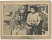 3z1051 NIGHT HORSEMEN LC 1921 Tom Mix gives a stone cold stare to an angry cowboy by Tony!