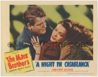 3z1052 NIGHT IN CASABLANCA LC 1946 romantic close up of Charles Drake & pretty Lois Collier!