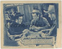 3z1065 OKLAHOMA KID LC R1943 cool image of Humphrey Bogart playing cards & gambling w/cowboys!
