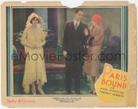 3z1085 PARIS BOUND LC 1929 newlywed Ann Harding in her first movie, Fredric March, Geraghty, rare!