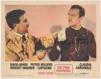 3z1093 PINK PANTHER LC #2 1964 best c/u of Peter Sellers with gun apprehending David Niven!