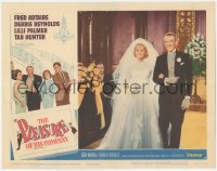 3z1098 PLEASURE OF HIS COMPANY LC #2 1961 Fred Astaire & bride Debbie Reynolds walking down aisle!