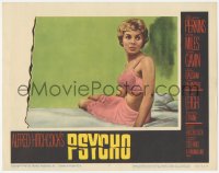 3z1109 PSYCHO LC #7 1960 great close up of sexy half-dressed Janet Leigh in bra and slip, Hitchcock