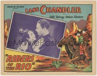 3z1129 RIDERS OF THE RIO LC 1930 romantic close up of cowboy Lane Chandler & Karla Cowan!