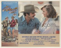 3z1202 SMOKEY & THE BANDIT II LC 1980 best close up of Burt Reynolds flirting with Sally field!