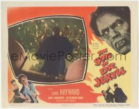 3z1212 SON OF DR. JEKYLL LC #6 1951 monster Louis Hayward facing angry mob with torches!