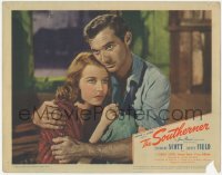 3z1219 SOUTHERNER LC 1945 best close up of Zachary Scott holding Betty Field, Jean Renoir directed!