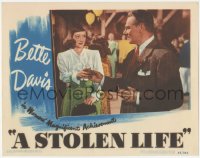 3z1233 STOLEN LIFE LC 1946 close up of Charlie Ruggles handing a drink to Bette Davis!